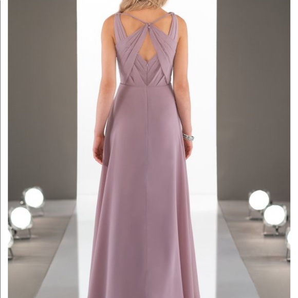 Sorella Vita Romanic Grecian Bridesmaid Dress in Burgundy - Picture 2 of 8